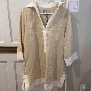 Tuckernuck Women’s Collier Dress Size Medium - New with Tags - Champagne Color